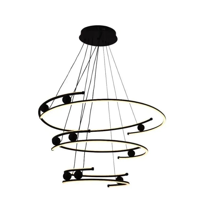 LED dæmpbar loftlampe på kabel LED/170W/230V 3000-6500K Ø 80 cm + fjernbetjening