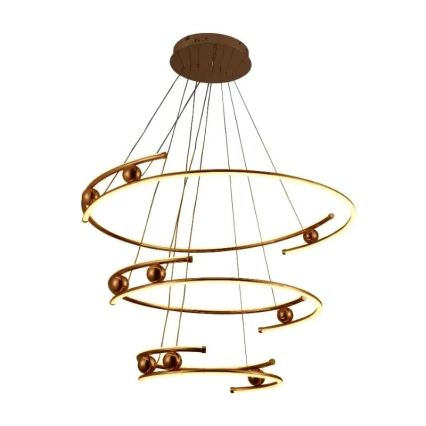 LED dæmpbar loftlampe på kabel LED/170W/230V 3000-6500K Ø 80 cm + fjernbetjening