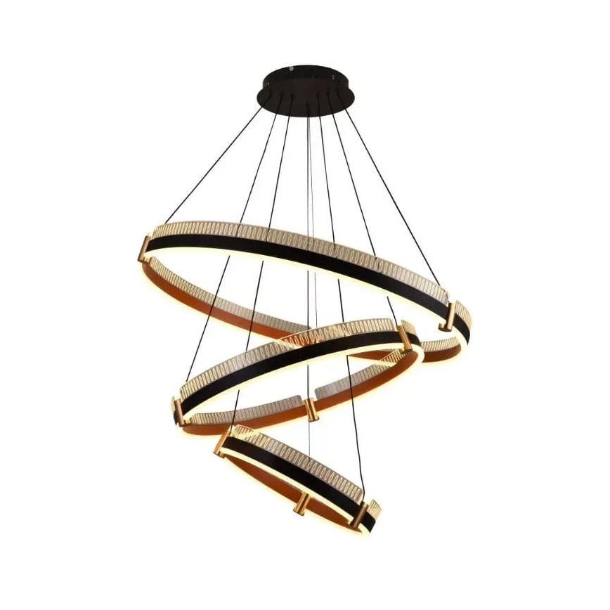 LED dæmpbar loftlampe på kabel LED/240W/230V 3000-6500K Ø 80 cm + fjernbetjening