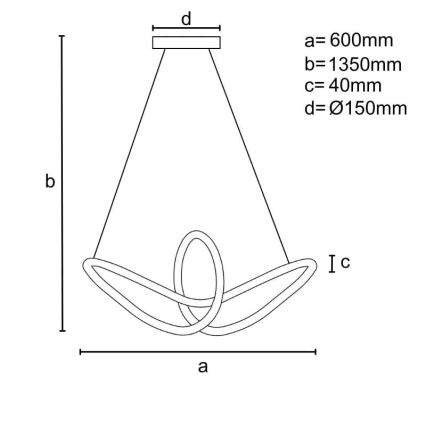 LED dæmpbar loftlampe på kabel LED/25W/230V 3000-6500K + fjernbetjening