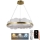 LED dæmpbar loftlampe på kabel LED/40W/230V 3000-6500K guld + fjernbetjening
