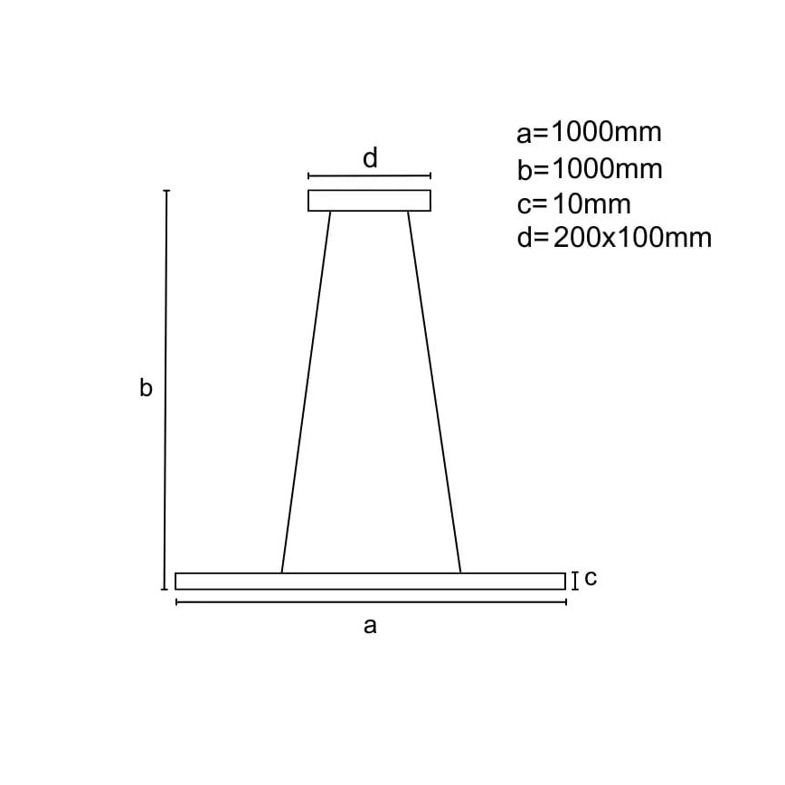 LED dæmpbar loftlampe på kabel LED/40W/230V 3000-6500K hvid + fjernbetjening