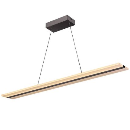 LED dæmpbar loftlampe på kabel LED/40W/230V 3000-6500K krom + fjernbetjening
