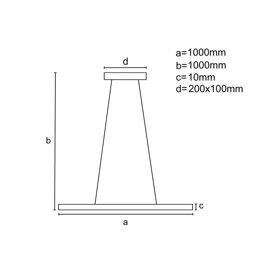LED dæmpbar loftlampe på kabel LED/40W/230V 3000-6500K krom + fjernbetjening