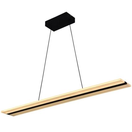 LED dæmpbar loftlampe på kabel LED/40W/230V 3000-6500K sort + fjernbetjening