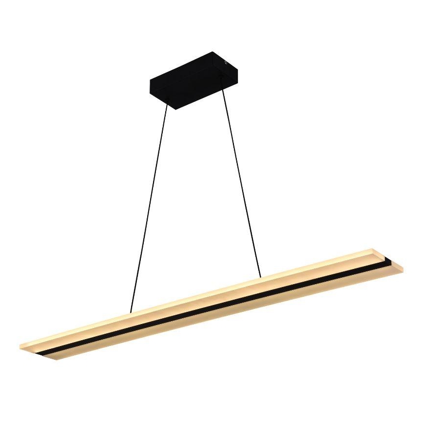 LED dæmpbar loftlampe på kabel LED/40W/230V 3000-6500K sort + fjernbetjening