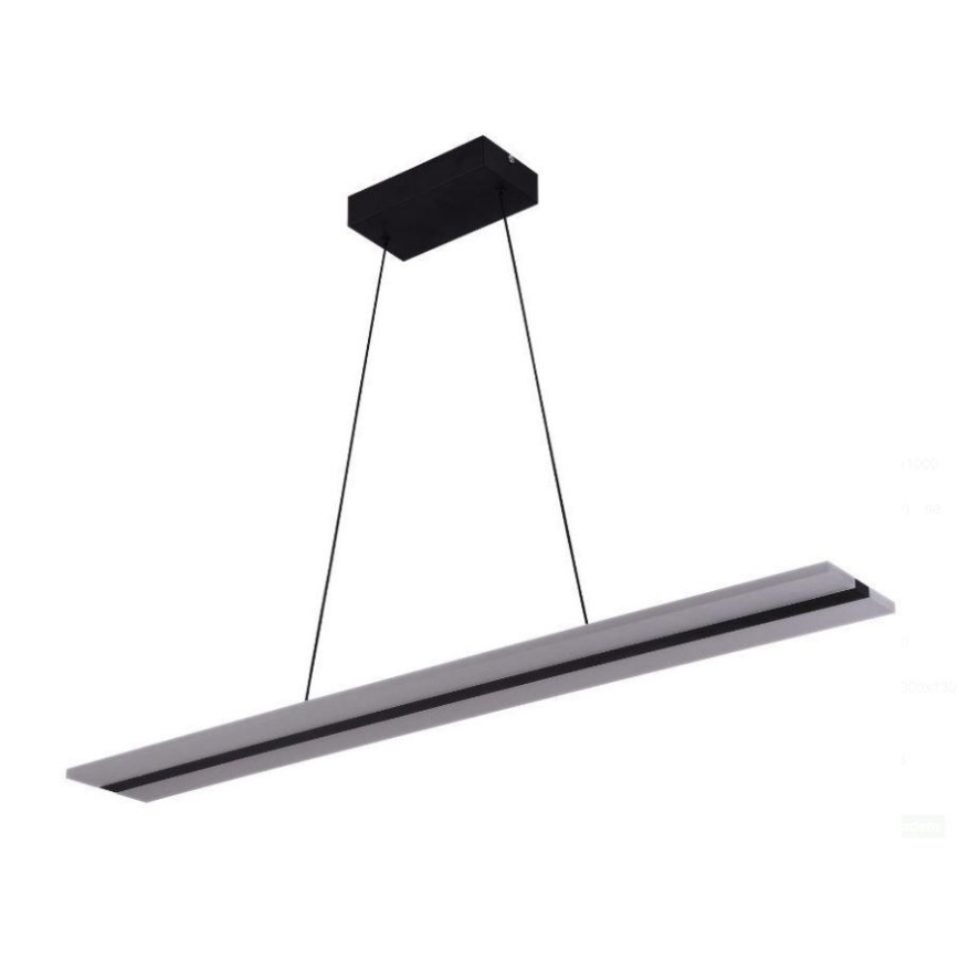 LED dæmpbar loftlampe på kabel LED/40W/230V 3000-6500K sort + fjernbetjening