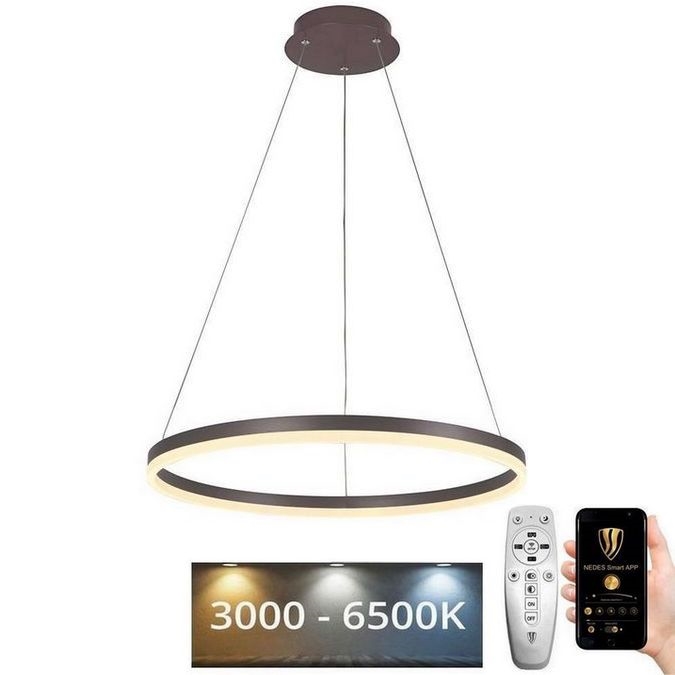 LED dæmpbar loftlampe på kabel LED/42W/230V 3000-6500K Ø 60 cm + fjernbetjening