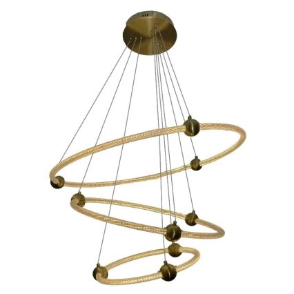 LED dæmpbar loftlampe på kabel LED/45W/230V 3000-6500K Ø 80 cm + fjernbetjening