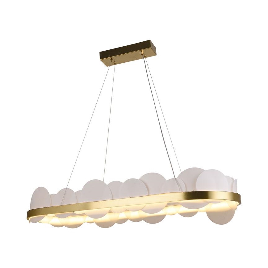 LED dæmpbar loftlampe på kabel LED/50W/230V 3000-6500K guld + fjernbetjening
