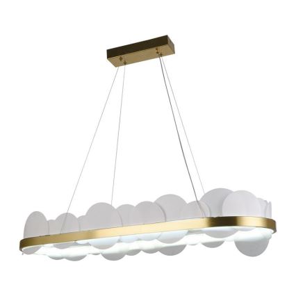 LED dæmpbar loftlampe på kabel LED/50W/230V 3000-6500K guld + fjernbetjening