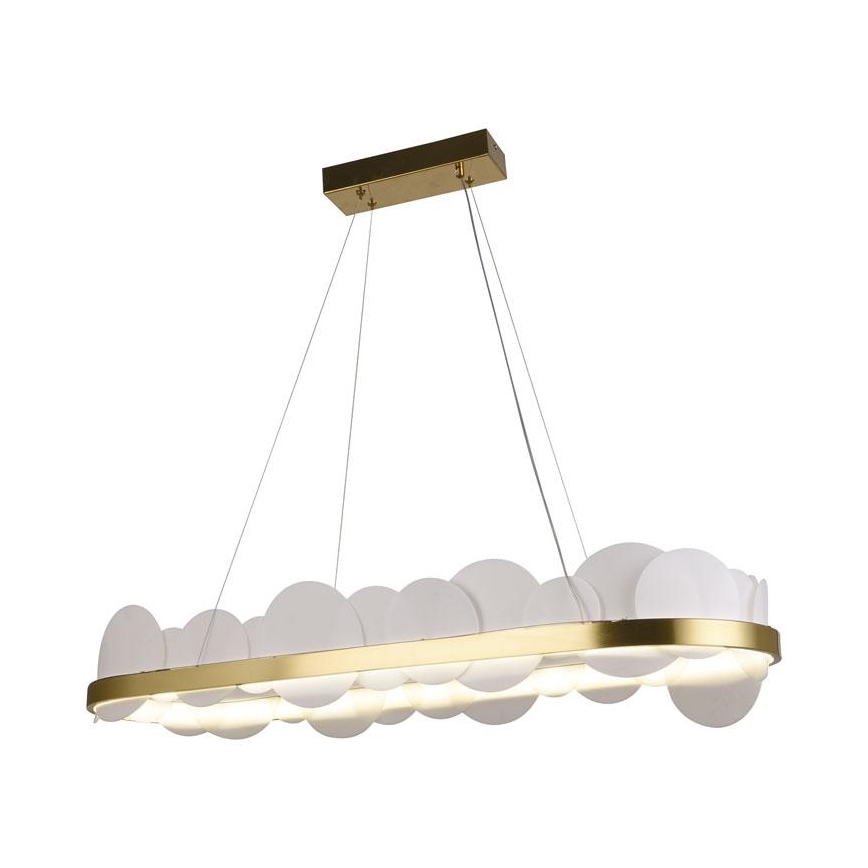 LED dæmpbar loftlampe på kabel LED/50W/230V 3000-6500K guld + fjernbetjening