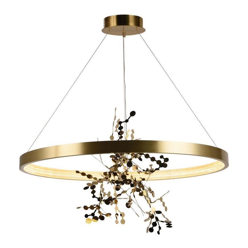 LED dæmpbar loftlampe på kabel LED/55W/230V 3000-6500K guld + fjernbetjening