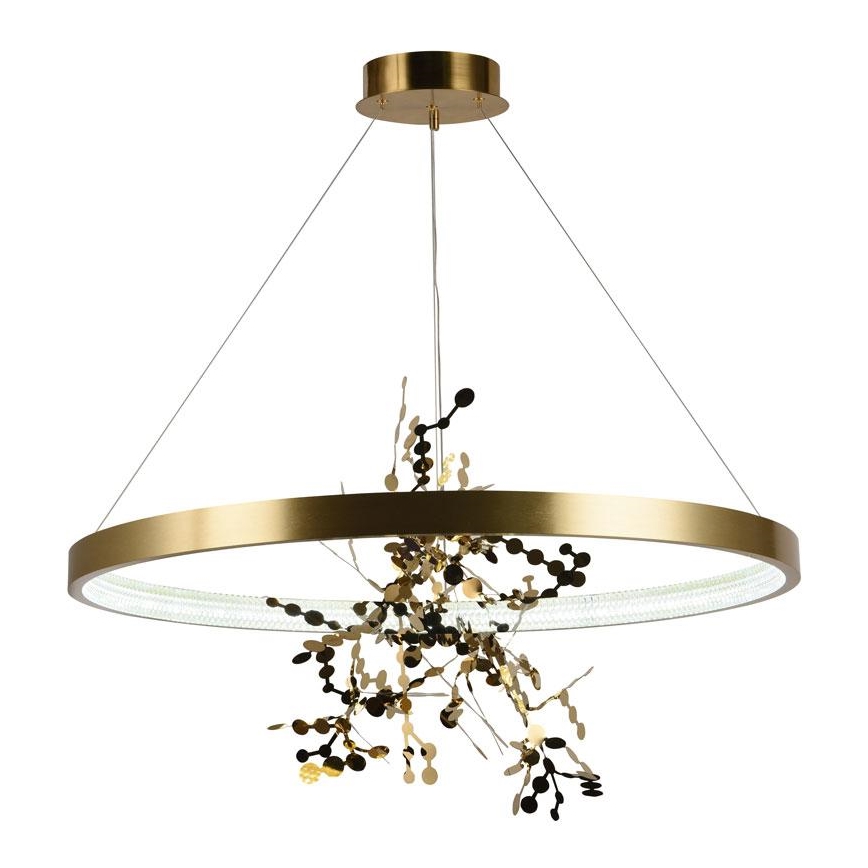 LED dæmpbar loftlampe på kabel LED/55W/230V 3000-6500K guld + fjernbetjening