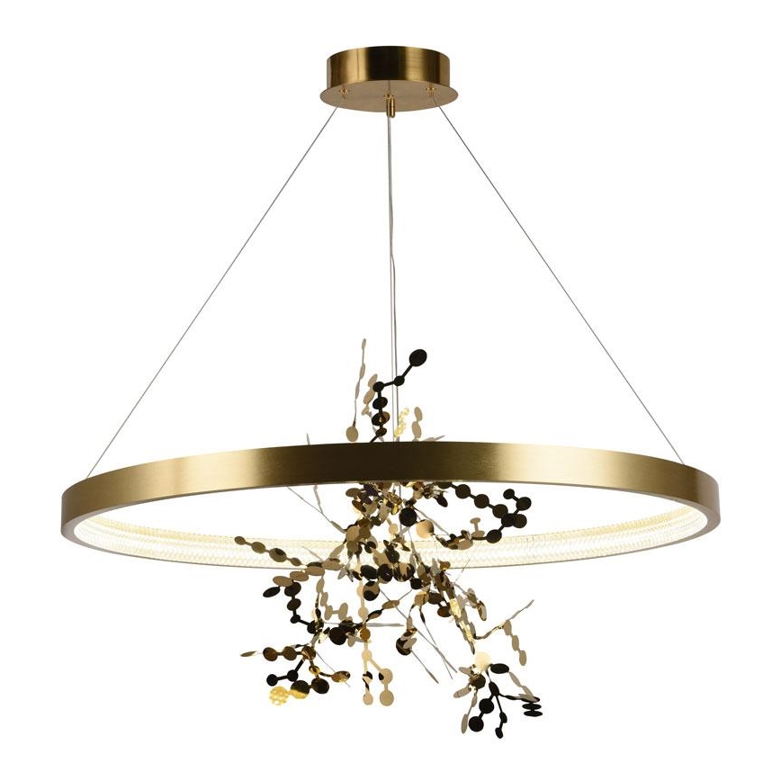 LED dæmpbar loftlampe på kabel LED/55W/230V 3000-6500K guld + fjernbetjening