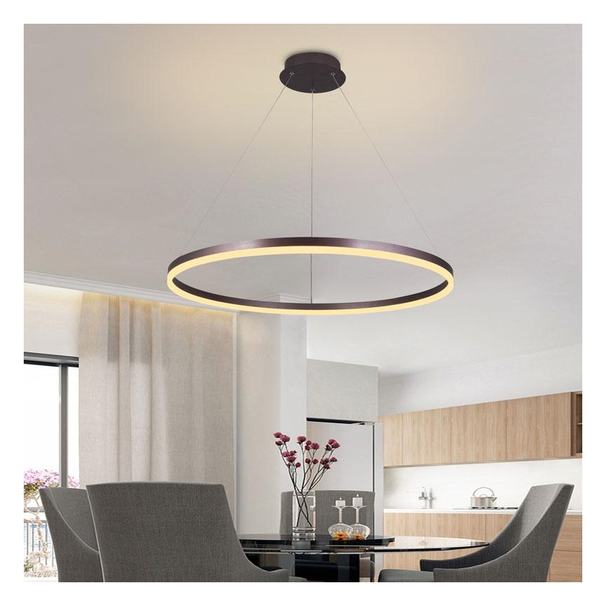 LED dæmpbar loftlampe på kabel LED/55W/230V 3000-6500K Ø 80 cm + fjernbetjening