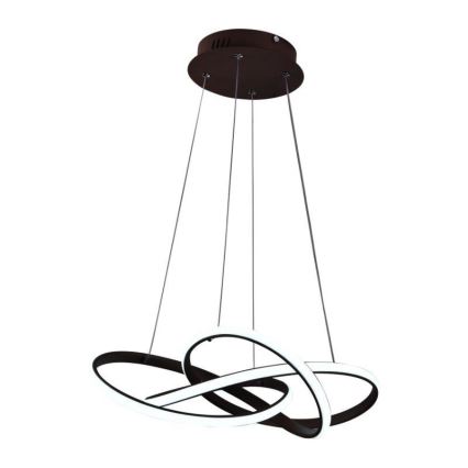 LED dæmpbar loftlampe på kabel LED/65W/230V 3000-6500K Ø 48 cm brun + fjernbetjening