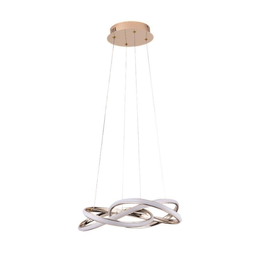 LED dæmpbar loftlampe på kabel LED/65W/230V 3000-6500K Ø 48 cm guld + fjernbetjening