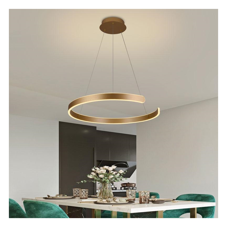 LED dæmpbar loftlampe på kabel LED/70W/230V 3000-6500K Ø 60 cm + fjernbetjening