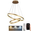LED dæmpbar loftlampe på kabel LED/70W/230V 3000-6500K Ø 60 cm + fjernbetjening