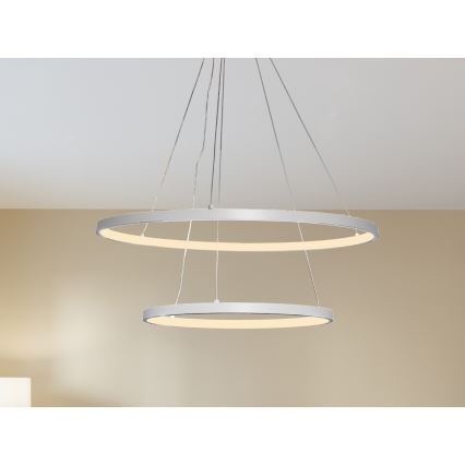 LED dæmpbar loftlampe på kabel LED/75W/230V 3000-6500K Ø 60 cm + fjernbetjening