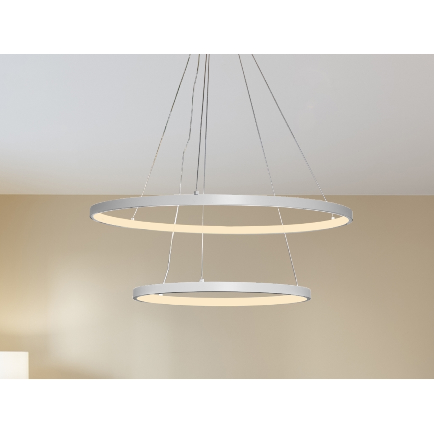 LED dæmpbar loftlampe på kabel LED/75W/230V 3000-6500K Ø 60 cm + fjernbetjening