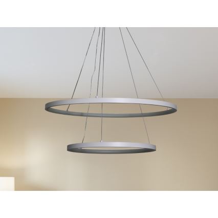 LED dæmpbar loftlampe på kabel LED/75W/230V 3000-6500K Ø 60 cm + fjernbetjening