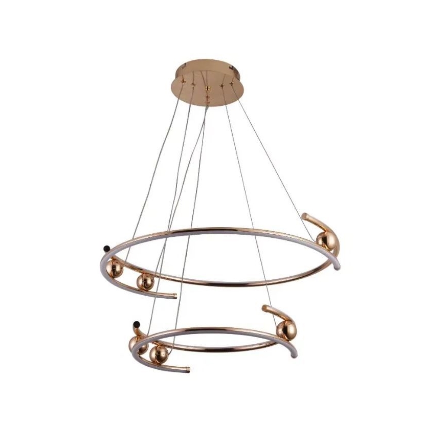 LED dæmpbar loftlampe på kabel LED/80W/230V 3000-6500K Ø 60 cm + fjernbetjening