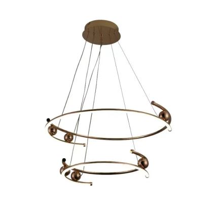 LED dæmpbar loftlampe på kabel LED/80W/230V 3000-6500K Ø 60 cm + fjernbetjening