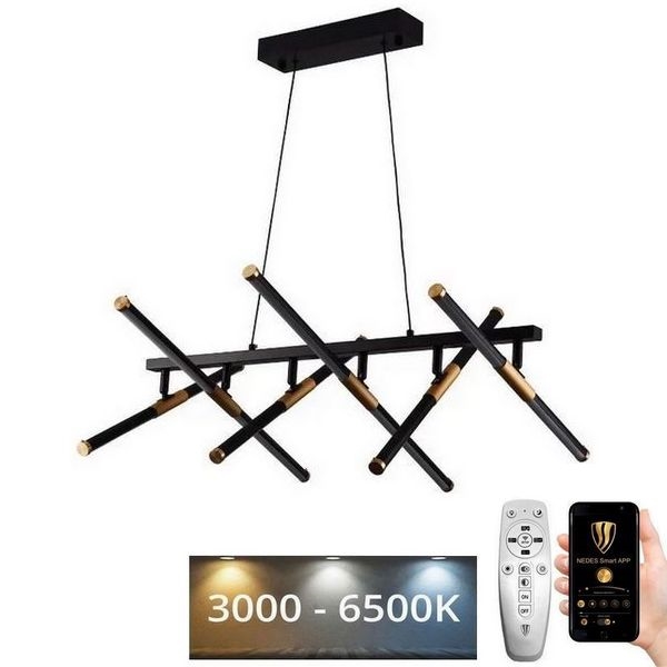LED dæmpbar loftlampe på kabel LED/80W/230V 3000-6500K + fjernbetjening