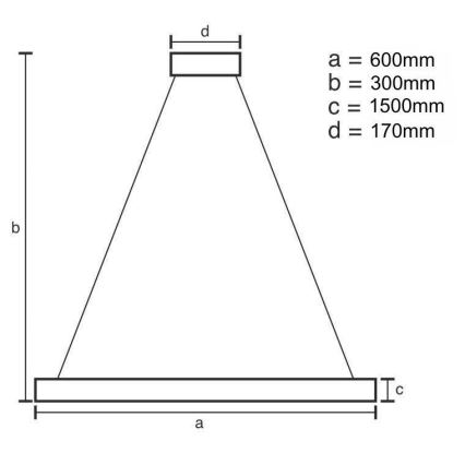 LED dæmpbar krystal lysekrone på kabel LED/80W/230V 3000-6500K guld + fjernbetjening