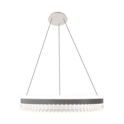 LED Dæmpbar krystal lysekrone på wire LED/80W/230V 3000-6500K hvid + fjernbetjening