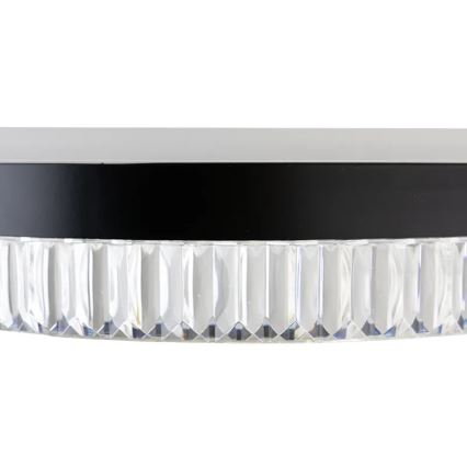 LED dæmpbar krystal lysekrone på kabel LED/80W/230V 3000-6500K sort + fjernbetjening