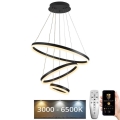 LED dæmpbar loftlampe på kabel LED/85W/230V 3000-6500K Ø 60 cm + fjernbetjening