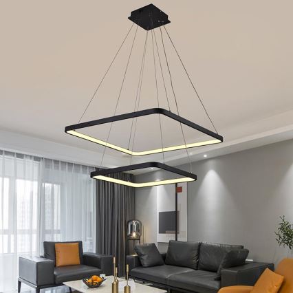 LED dæmpbar loftlampe på kabel LED/90W/230V 3000-6500K + fjernbetjening