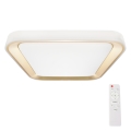 LED Dæmpbar loftlampe QUADRO LED/38W/230V 3000-6000K hvid/guld + fjernbetjening