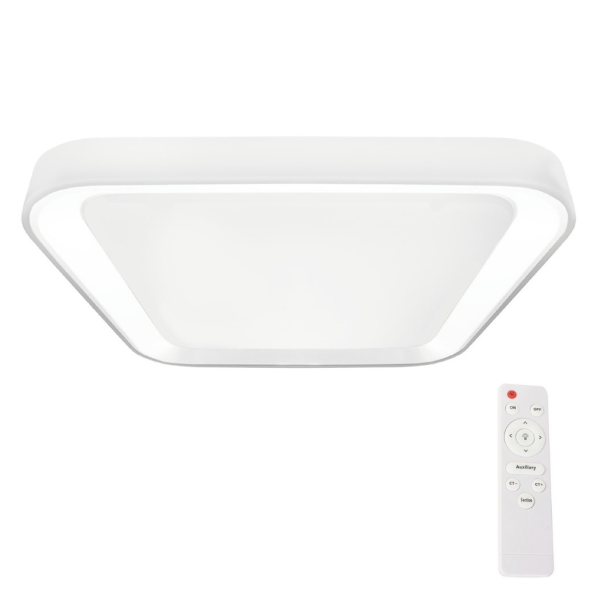 LED Dæmpbar loftlampe QUADRO LED/66W/230V 3000-6000K hvid + fjernbetjening