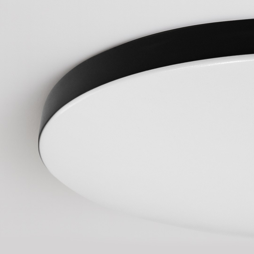 LED-dæmpbar loftlampe SIENA LED/80W/230V 3000-6000K Ø 75 cm sort + fjernbetjening