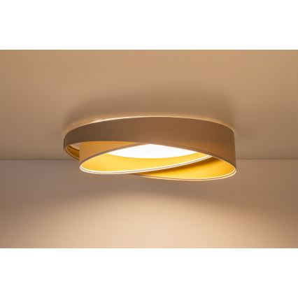 Dæmpbar LED-loftlampe SMART GALAXY MODERN LED/24W/230V 3000-6500K Ø 55 cm beige/hvid/guld + fjernbetjening