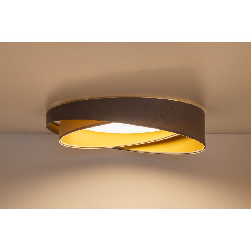 Dæmpbar LED-loftlampe SMART GALAXY MODERN LED/24W/230V 3000-6500K Ø 55 cm grå/beige/guld + fjernbetjening