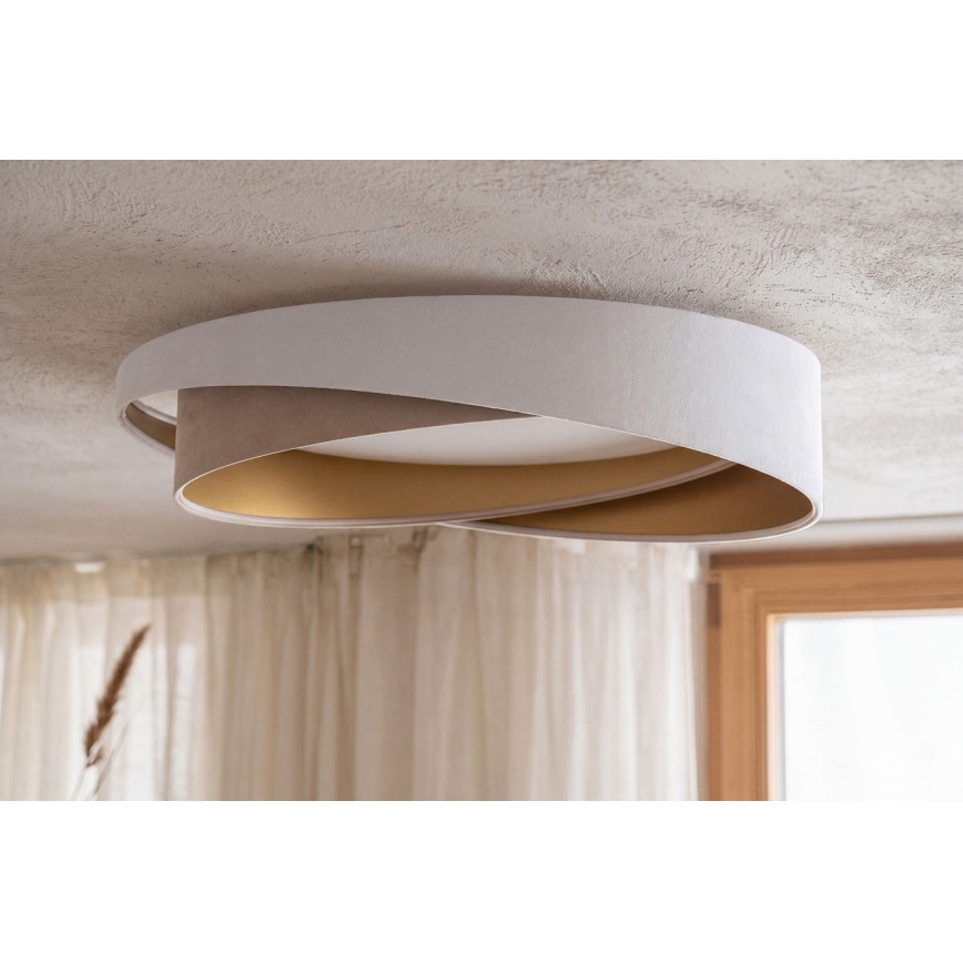 Dæmpbar LED-loftlampe SMART GALAXY MODERN LED/24W/230V 3000-6500K Ø 55 cm hvid/beige/guld + fjernbetjening
