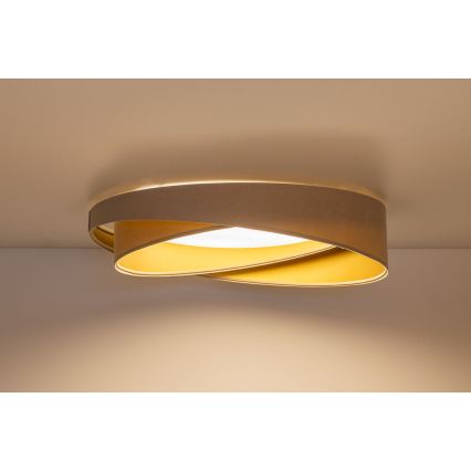 Dæmpbar LED-loftlampe SMART GALAXY MODERN LED/24W/230V 3000-6500K Ø 55 cm beige/guld + fjernbetjening