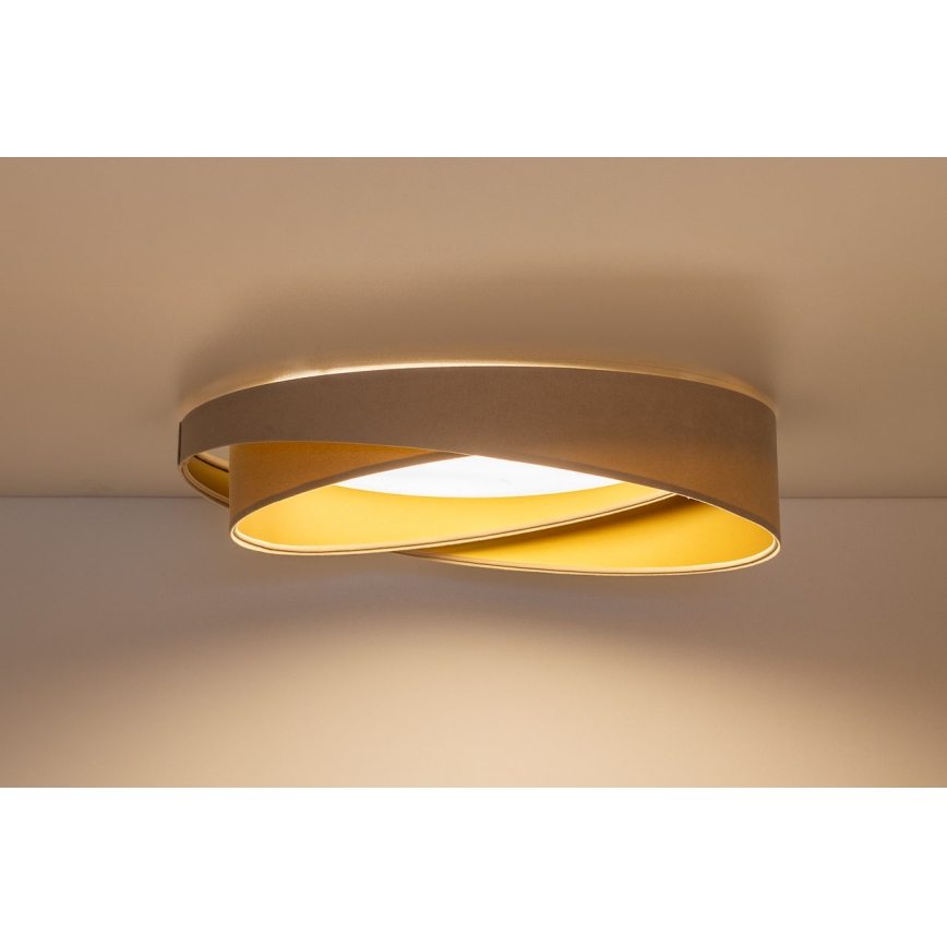 Dæmpbar LED-loftlampe SMART GALAXY MODERN LED/24W/230V 3000-6500K Ø 55 cm beige/guld + fjernbetjening