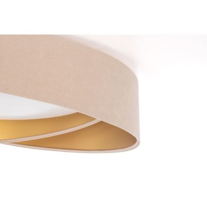 Dæmpbar LED-loftlampe SMART GALAXY MODERN LED/24W/230V 3000-6500K Ø 55 cm beige/guld + fjernbetjening