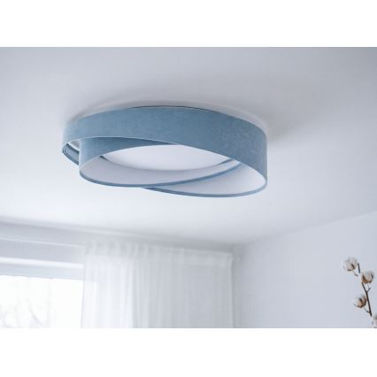 Dæmpbar LED-loftlampe SMART GALAXY MODERN LED/24W/230V 3000-6500K Ø 55 cm blå + fjernbetjening