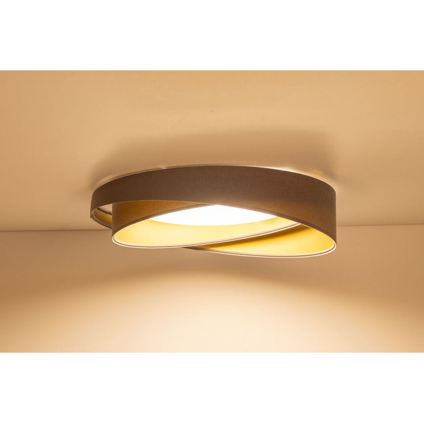 Dæmpbar LED-loftlampe SMART GALAXY MODERN LED/24W/230V 3000-6500K Ø 55 cm grå/guld + fjernbetjening