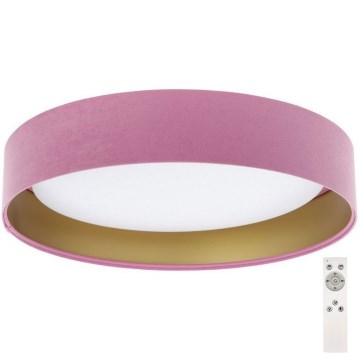 LED Dæmpbar loftlampe SMART GALAXY LED/24W/230V Ø 44 cm pink/guld 3000-6500K + fjernbetjening