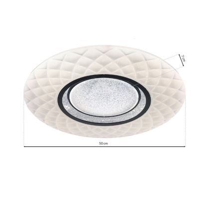 LED Dæmpbar loftlampe TOKYO LED/48W/230V + fjernbetjening