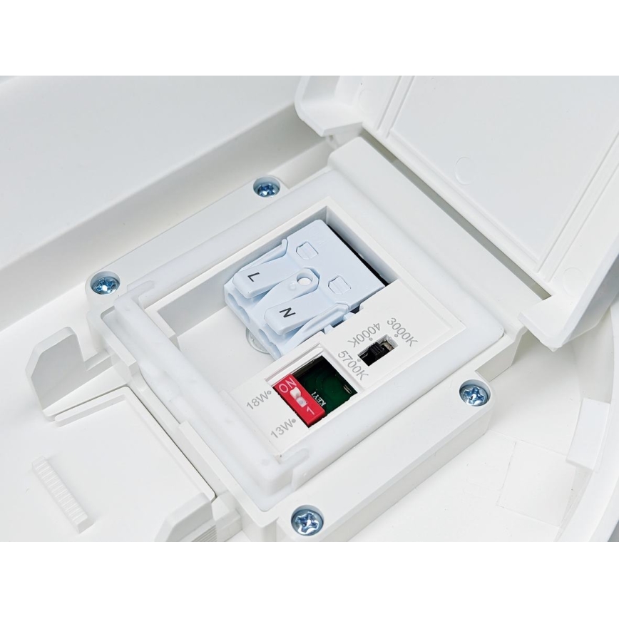 LED Dæmpbar loftlampe til badeværelse VARIO LUMO LED/13/18W/230V 3000/4000/5700K Ø 36 cm IP44 hvid