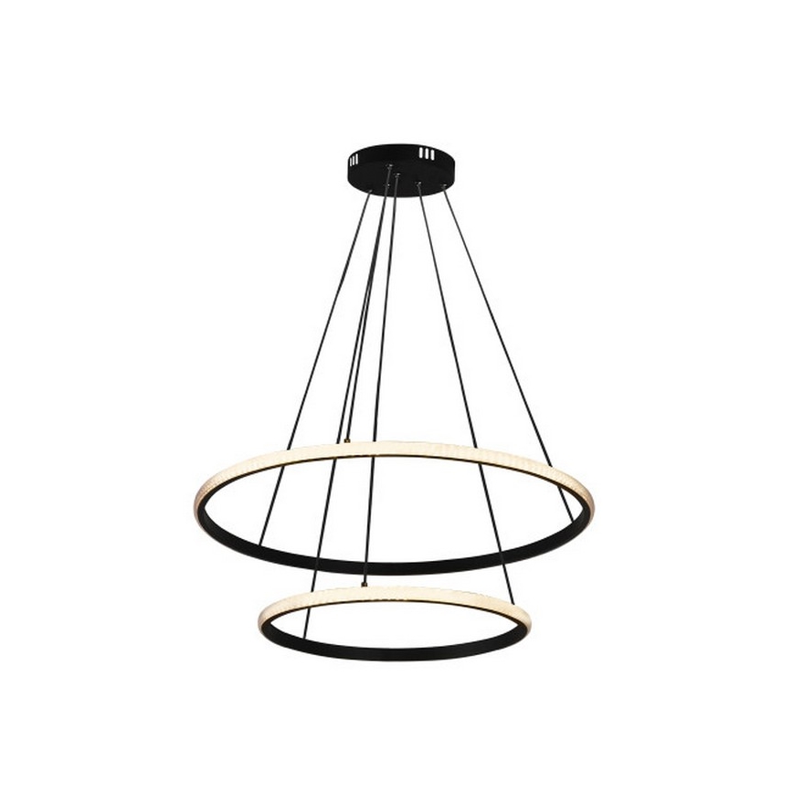 LED-dæmpbar pendel på wire LED/55W/230V 3000–6500K Ø 60 cm + fjernbetjening